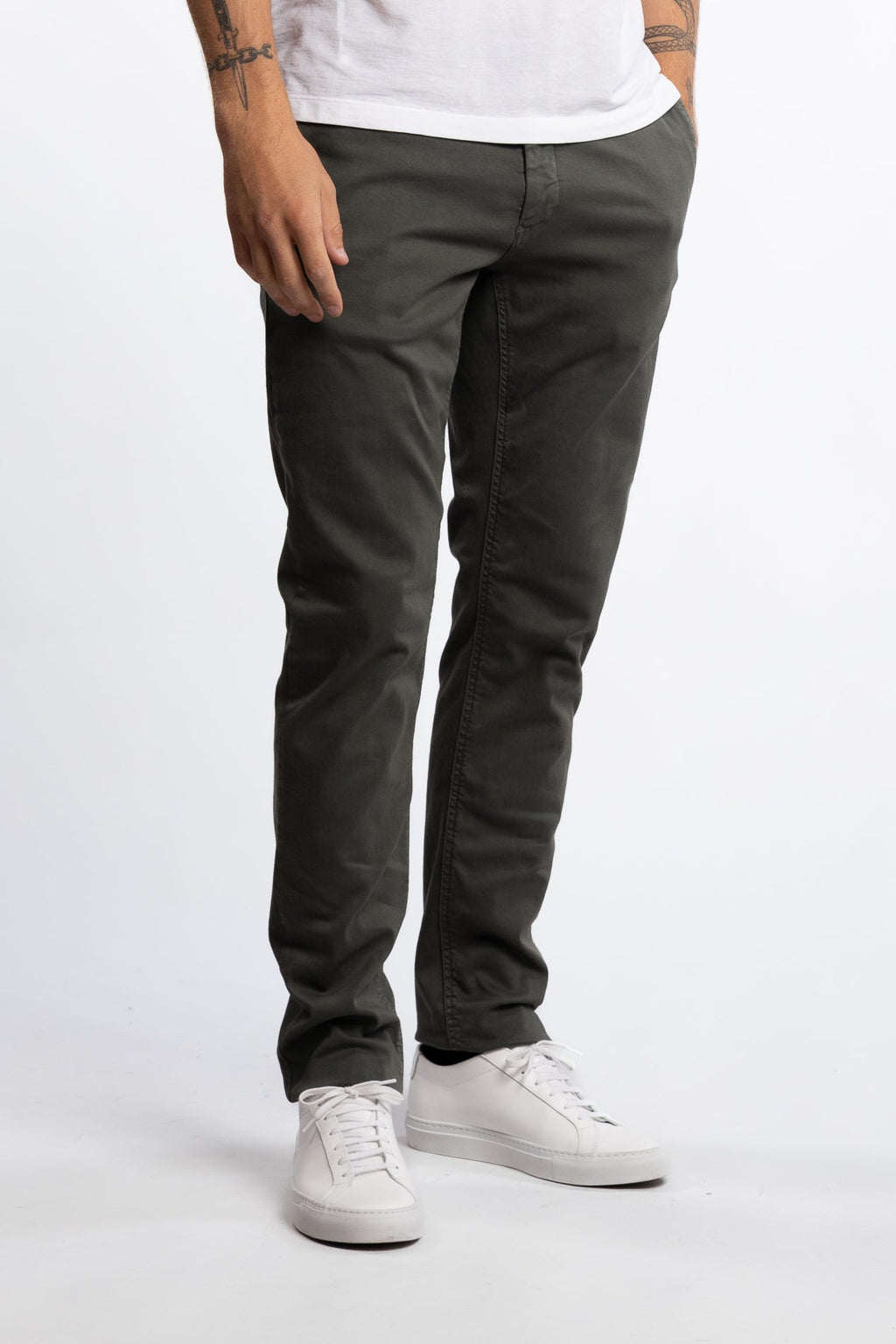 Benni Regular Fit Chinos Dark Green
