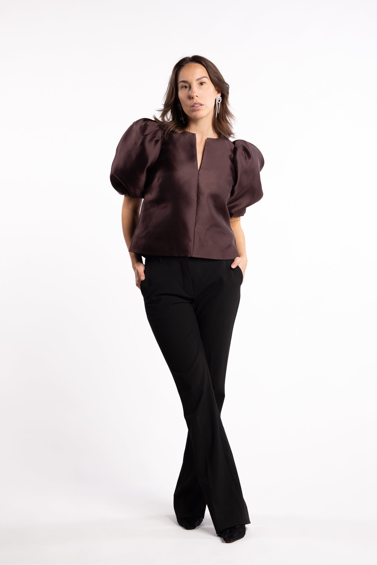 Maeve Blouse - Dark Brown