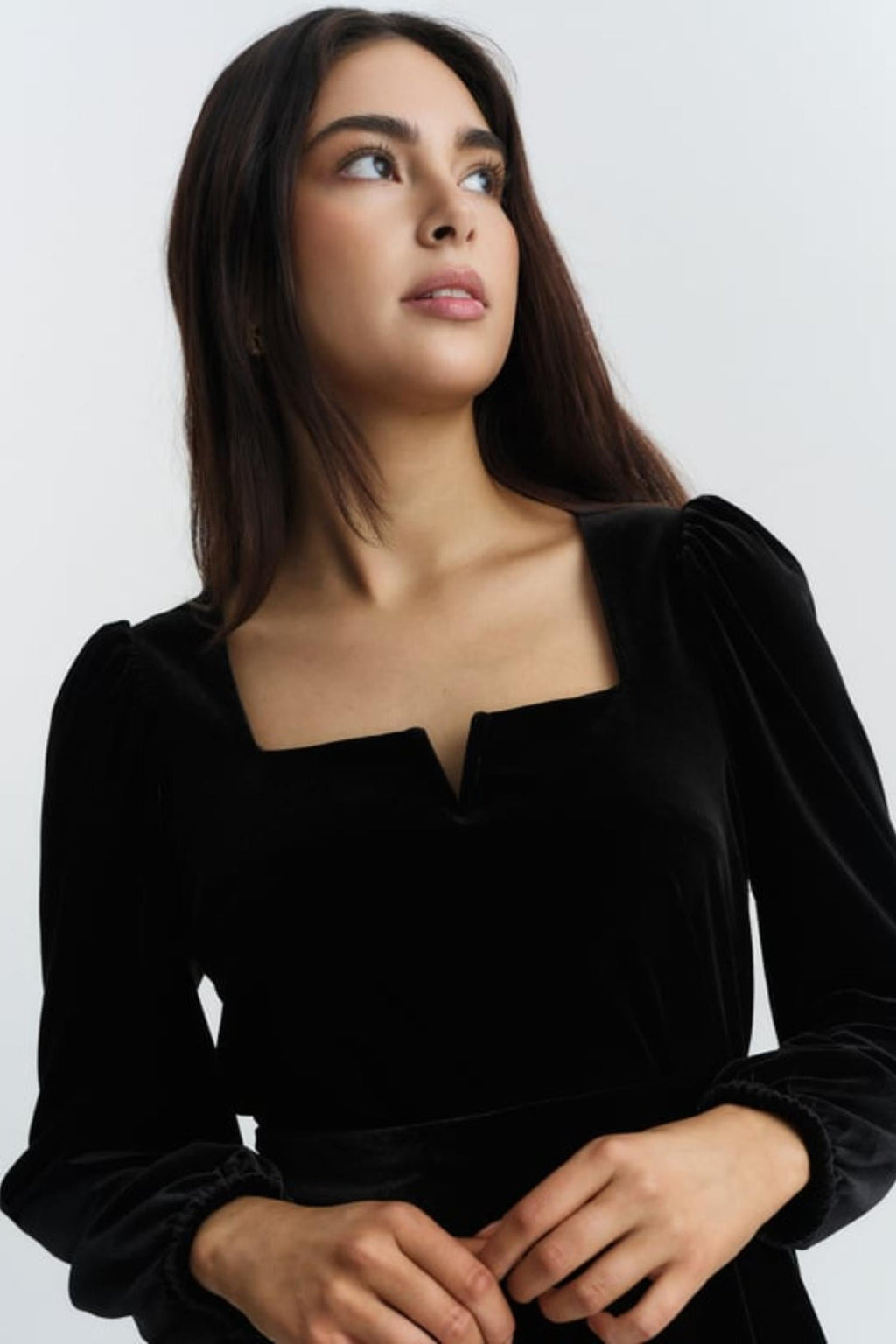 Alice Velour Dress- Black