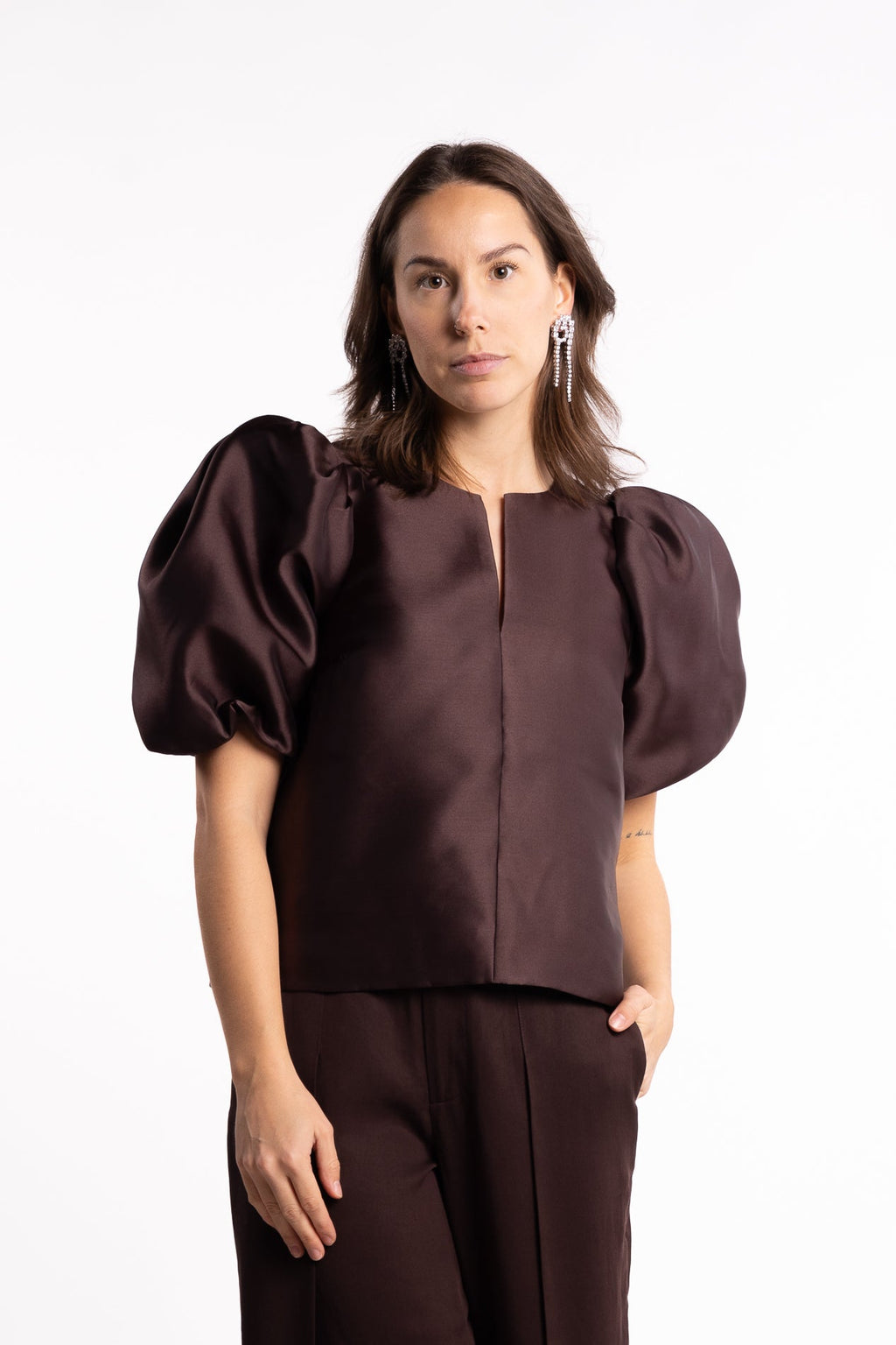 Maeve Blouse - Dark Brown