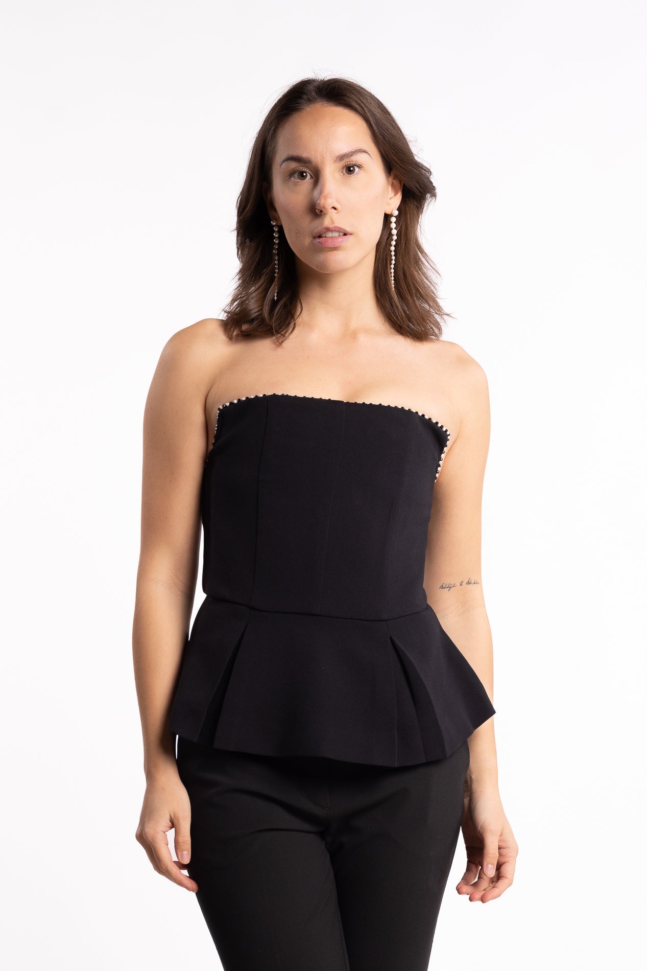 Daxi Strapless Top - Black