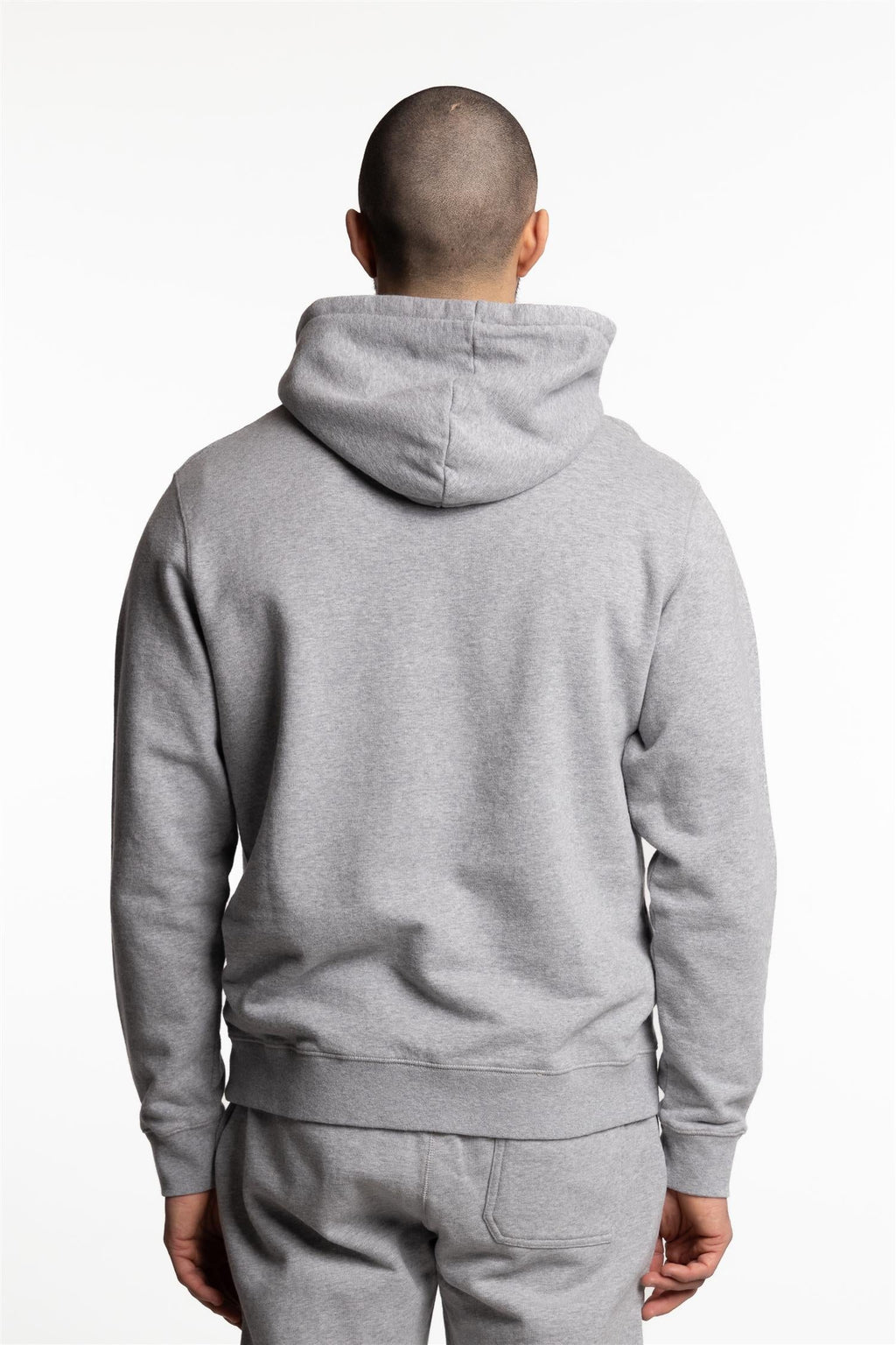 Loopback Overhead Hoody Grey Melange