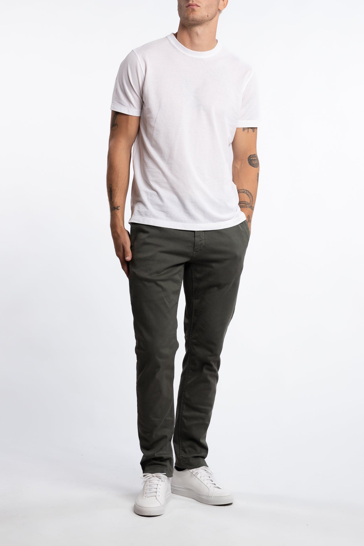 Benni Regular Fit Chinos Dark Green