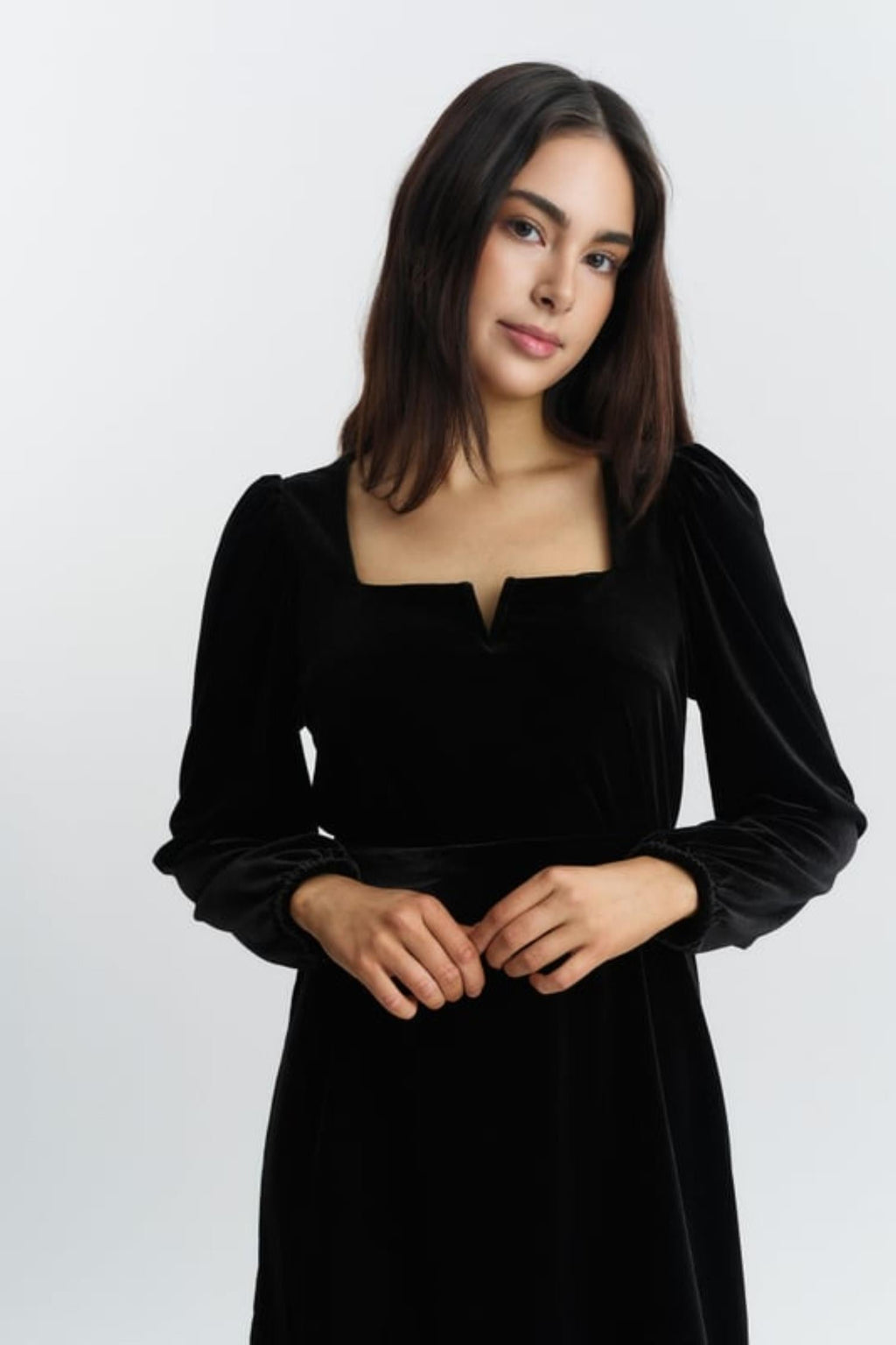 Alice Velour Dress- Black