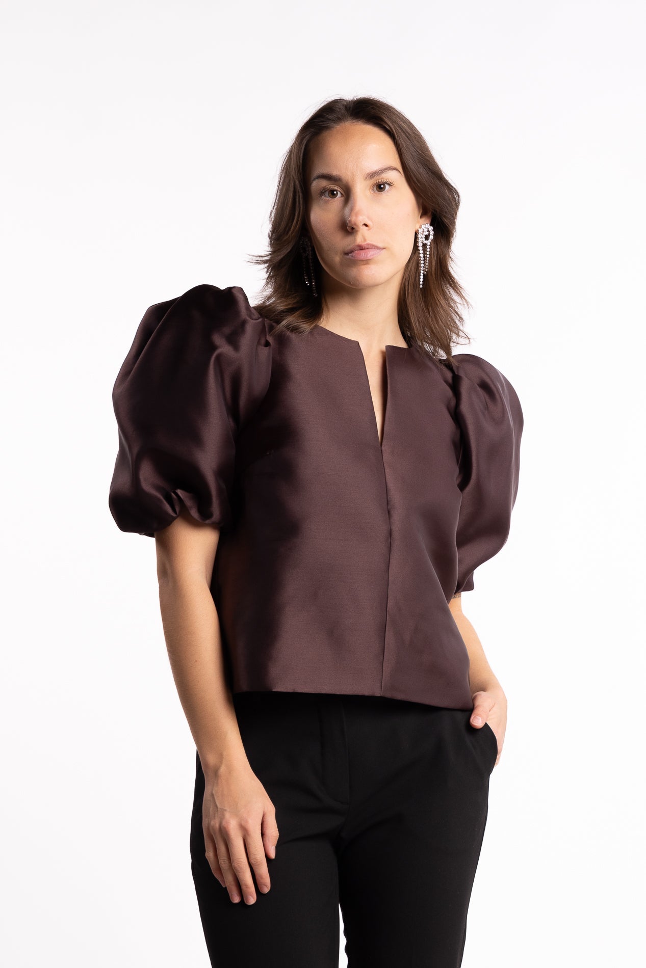 Maeve Blouse - Dark Brown