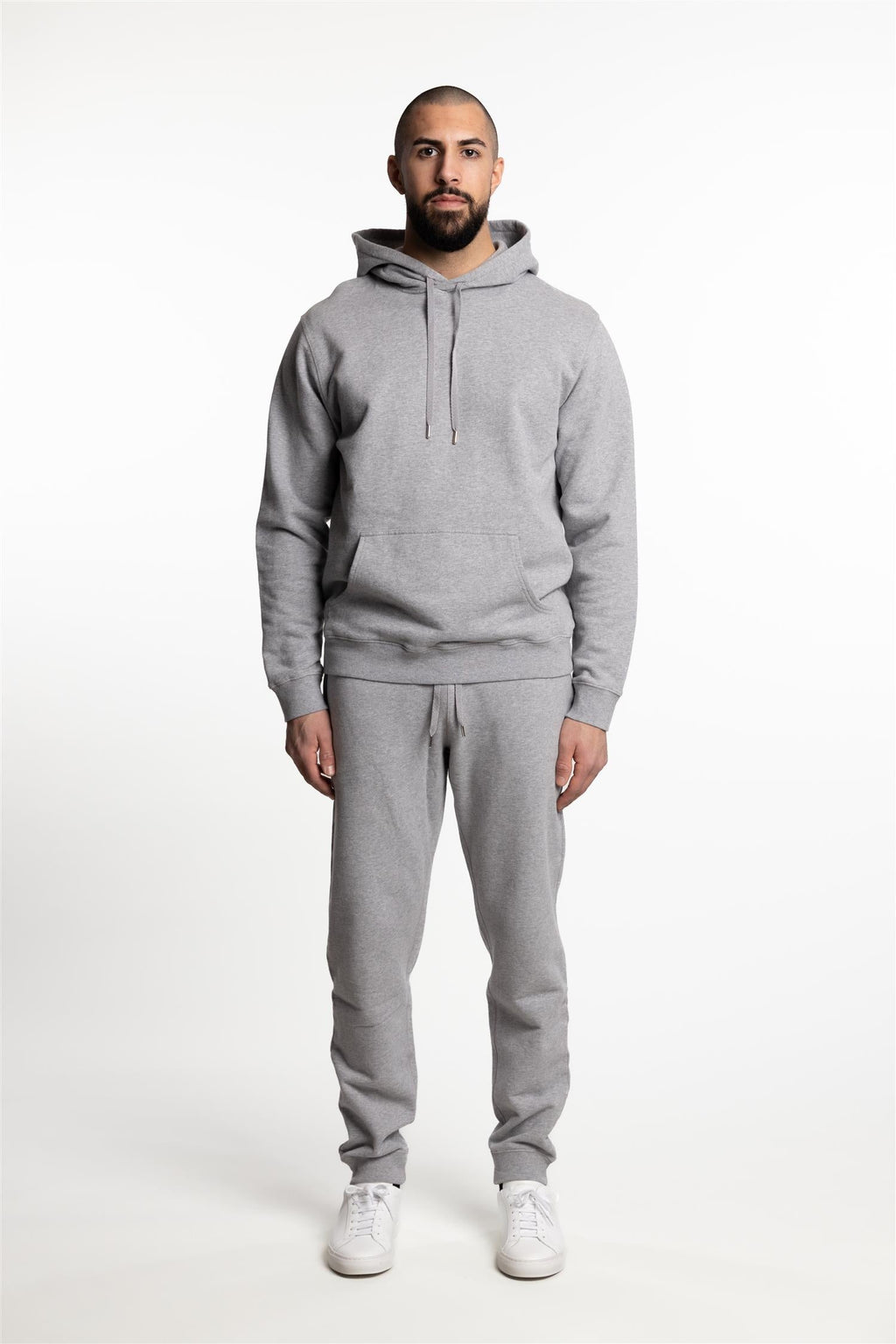 Loopback Overhead Hoody Grey Melange