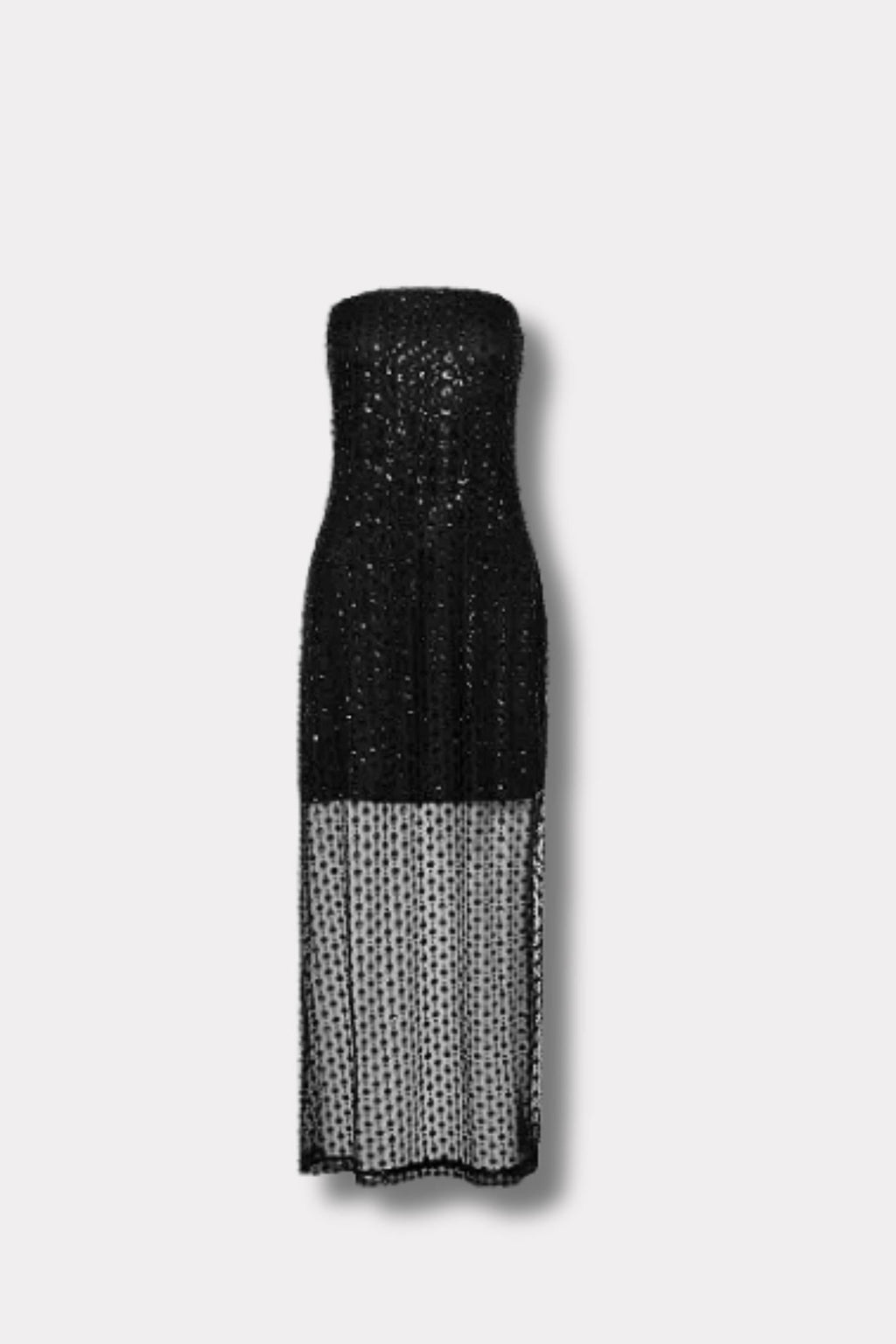 Giovanna Beaded Dress - Black