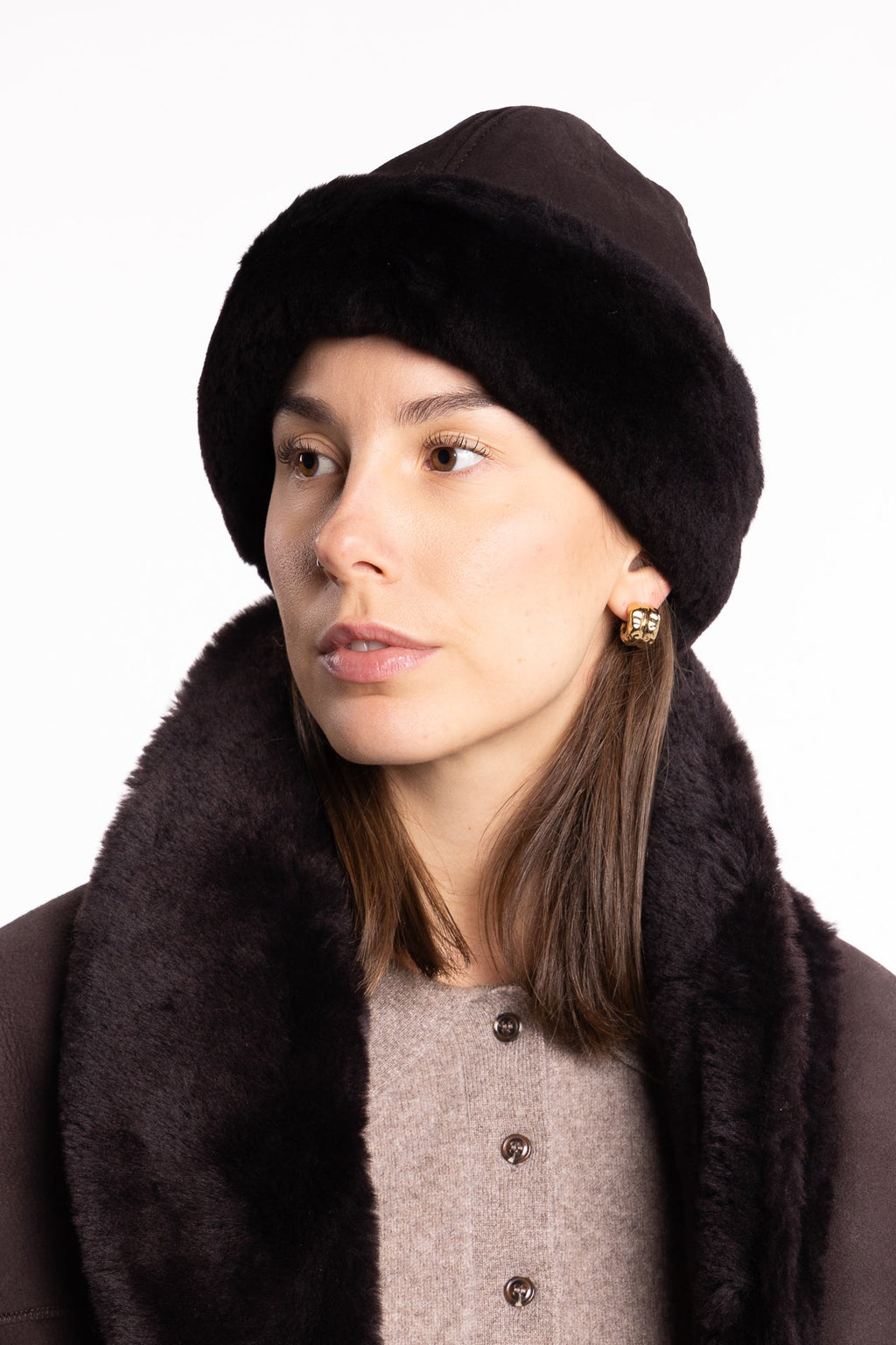 Azta Beanie - Dark brown